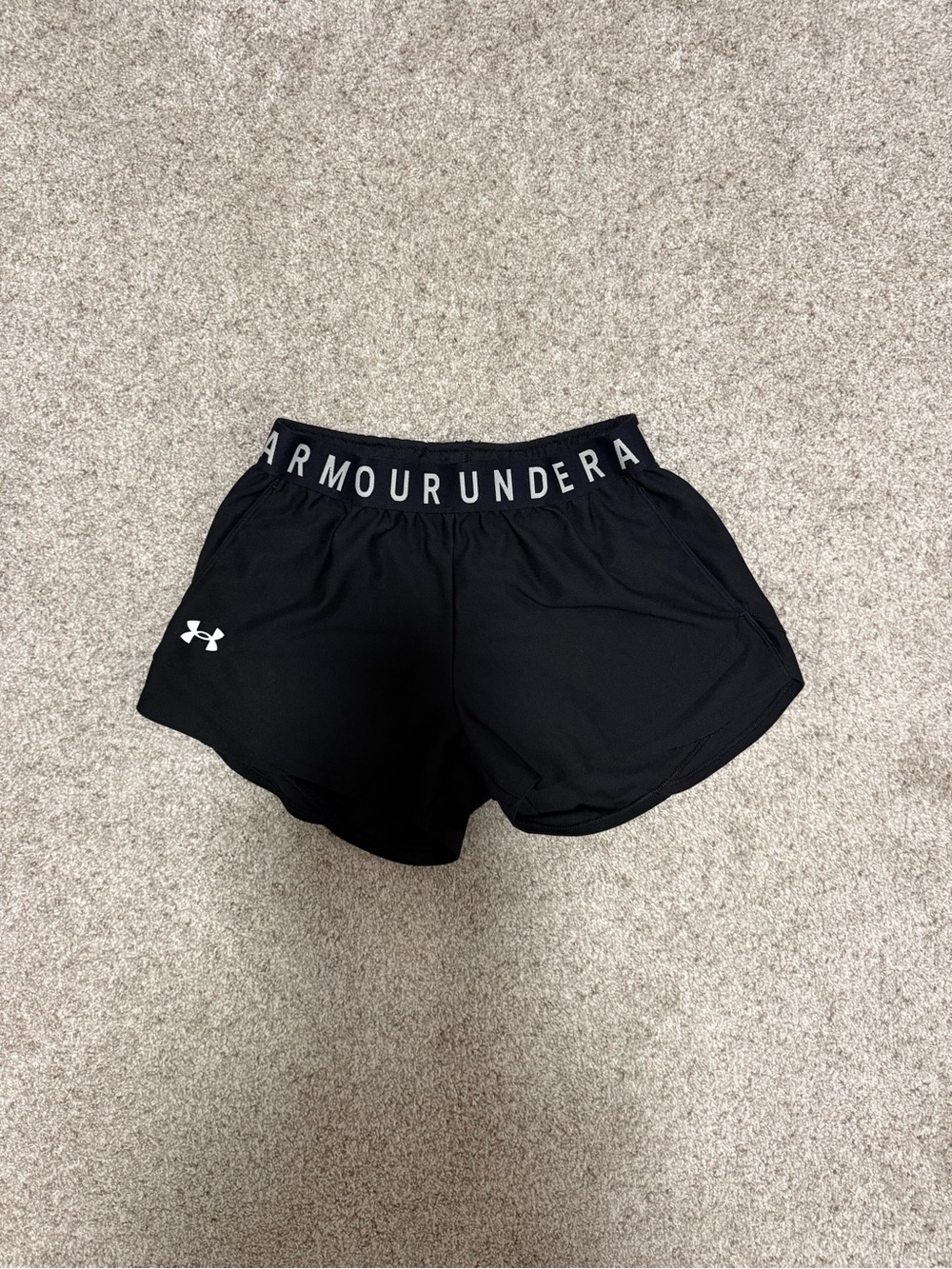Under Armour Black Women's Performance Shorts with Branded Waistband